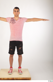  Colin black shorts clothing pink t shirt red shoes standing t-pose whole body 0001.jpg